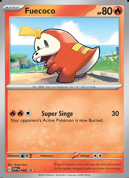 Fuecoco, Pokémon card PR-SV 002 — SVP Black Star Promos set