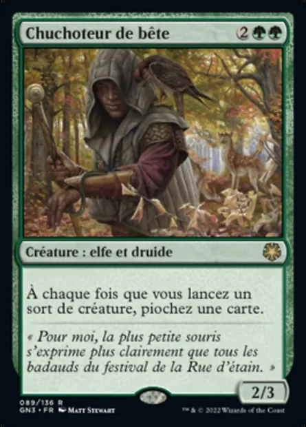 Chuchoteur de bête, carte Magic GN3 89 — extension Game Night: Free-for-All