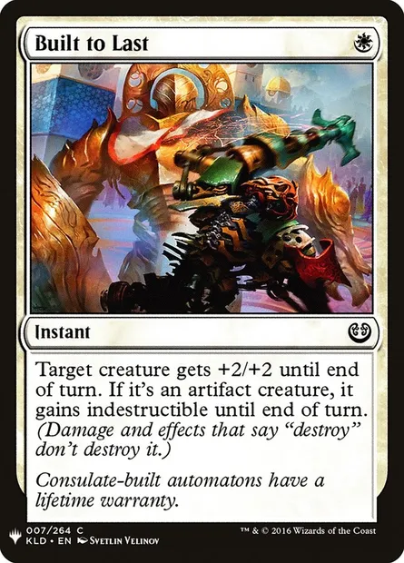 Built to Last, Magic card PLST KLD-7 — The List set
