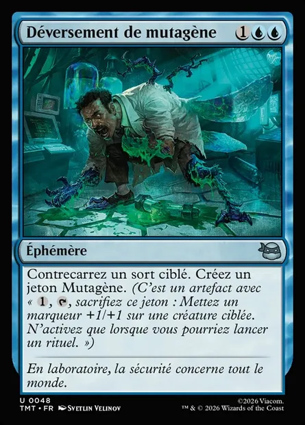 Déversement de mutagène, carte Magic TMT 48 — extension Teenage Mutant Ninja Turtles