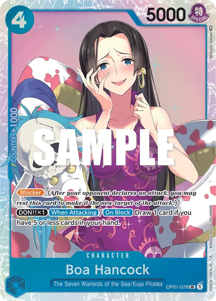 Boa Hancock, carte One Piece OP01-078 — extension ROMANCE DAWN