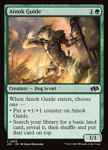 Ainok Guide, Magic card J25 625 — Foundations Jumpstart set