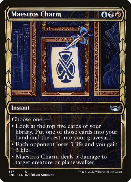 Maestros Charm, Magic card SNC 317 — Streets of New Capenna set