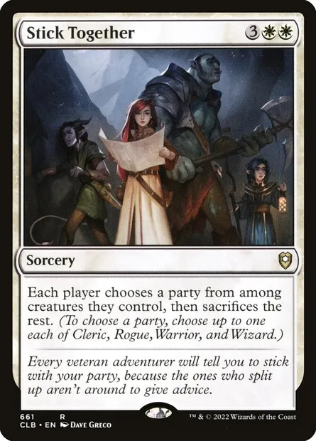 Stick Together, Magic card CLB 661 — Commander Legends: Battle for Baldur's Gate set