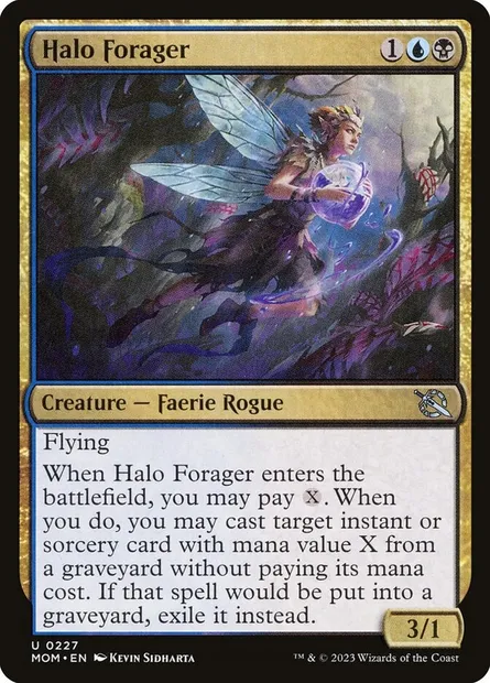 Halo Forager, Magic card MOM 227 — March of the Machine set