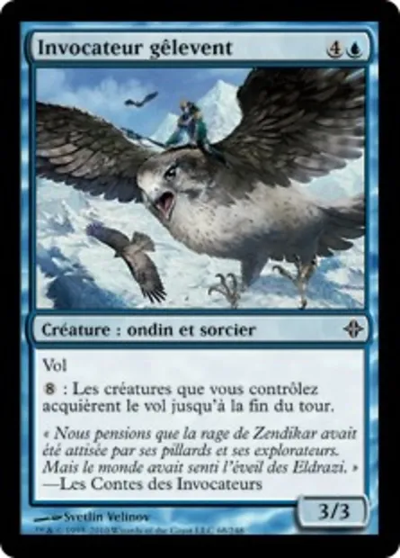 Invocateur gêlevent, carte Magic ROE 68 — extension L'ascension des Eldrazi