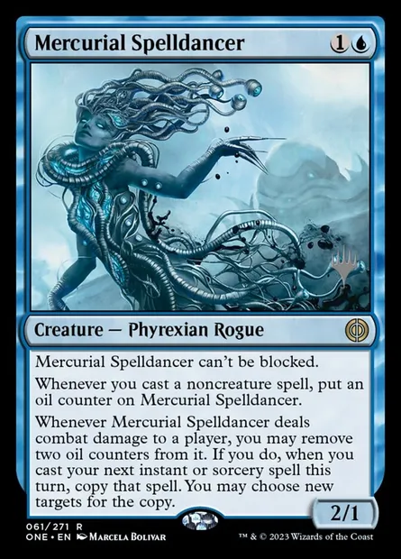 Dansesort instable, carte Magic PONE 61p — extension Phyrexia: All Will Be One Promos