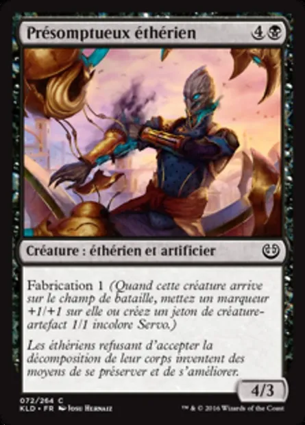 Présomptueux éthérien, carte Magic KLD 72 — extension Kaladesh