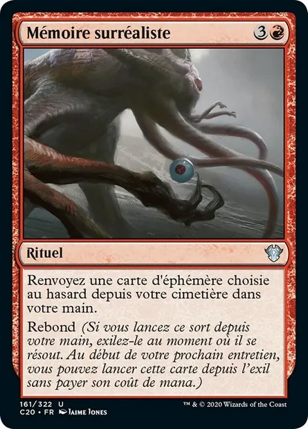 Mémoire surréaliste, carte Magic C20 161 — extension Commander 2020