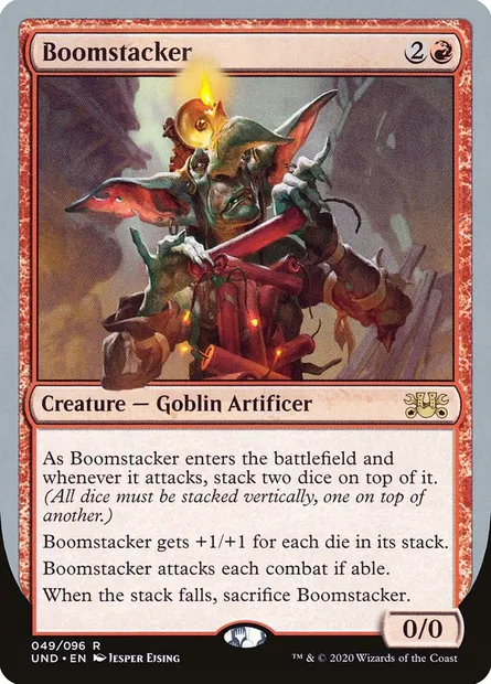 Boomstacker, carte Magic UND 49 — extension Unsanctioned
