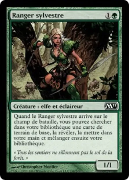 Ranger sylvestre, carte Magic M11 198 — extension Magic 2011