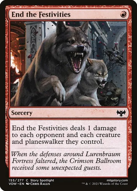 End the Festivities, Magic card VOW 155 — Innistrad: Crimson Vow set
