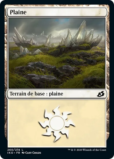 Plaine, carte Magic IKO 260 — extension Ikoria: Lair of Behemoths