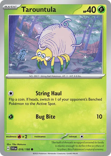 Tarountula, Pokémon card SVI 016 — Scarlet & Violet set