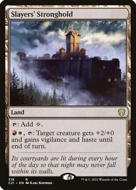 Slayers' Stronghold, Magic card C21 318 — Commander 2021 set