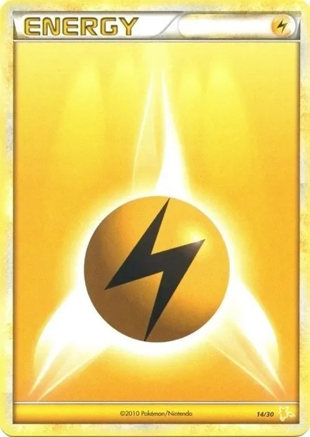 Lightning Energy, Pokémon card TK4R 014 — HS Trainer Kit (Raichu) set