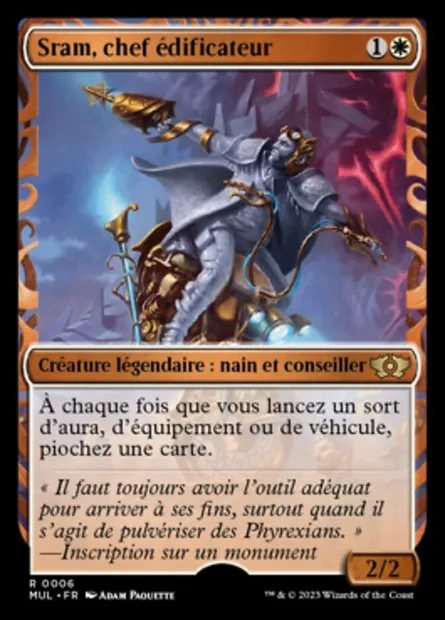 Sram, chef édificateur, carte Magic MUL 6 — extension Multiverse Legends