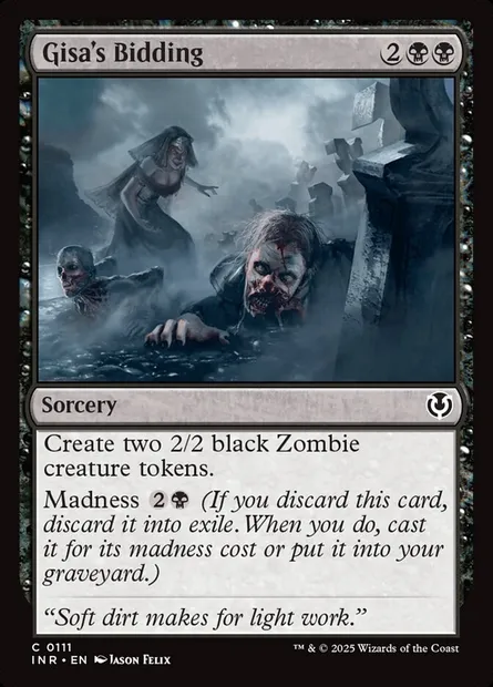 Ordre de Gisa, carte Magic INR 111 — extension Innistrad Remastered