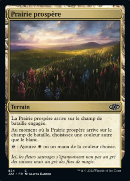 Prairie prospère, carte Magic J22 824 — extension Jumpstart 2022