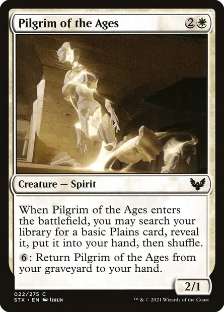 Pilgrim of the Ages, Magic card STX 22 — Strixhaven: School of Mages set