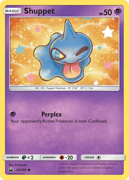 Shuppet, Pokémon card CES 64 — Celestial Storm set