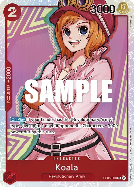 Koala, One Piece card OP05-006 — AWAKENING OF THE NEW ERA set