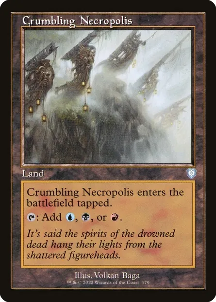 Crumbling Necropolis, Magic card BRC 179 — The Brothers' War Commander set