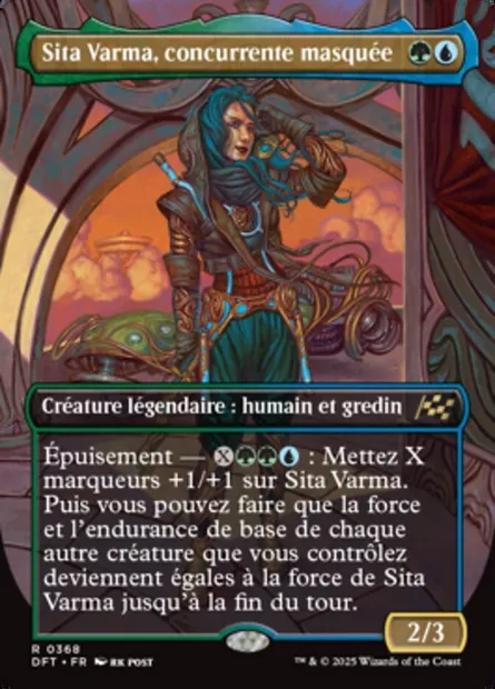 Sita Varma, concurrente masquée, carte Magic DFT 368 — extension Aetherdrift