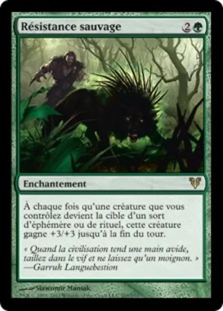 Résistance sauvage, carte Magic AVR 203 — extension Avacyn ressuscitée