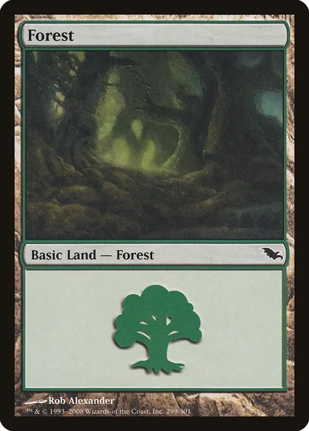 Forest, Magic card SHM 299 — Shadowmoor set