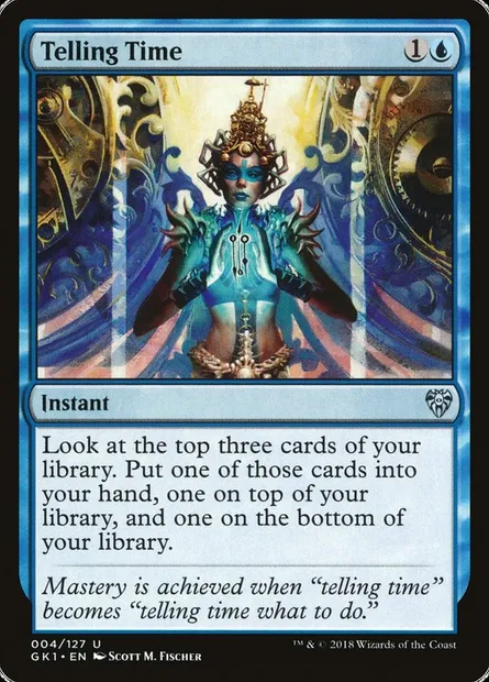 Telling Time, Magic card GK1 4 — GRN Guild Kit set