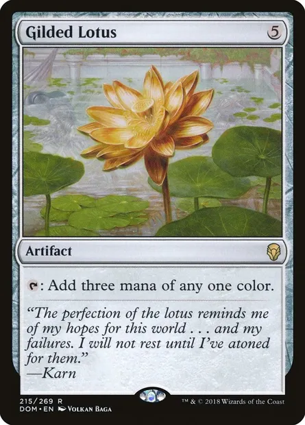 Gilded Lotus, Magic card DOM 215 — Dominaria set