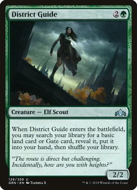 District Guide, Magic card GRN 128 — Guilds of Ravnica set