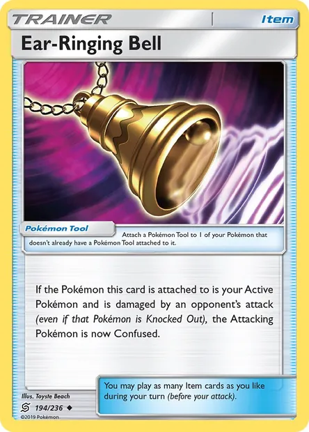 Ear-Ringing Bell, Pokémon card UNM 194 — Unified Minds set
