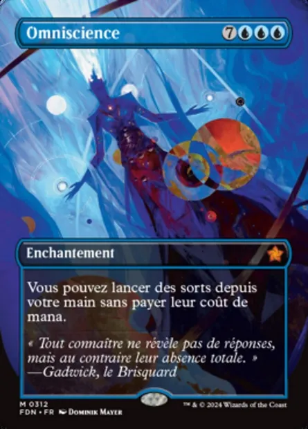 Omniscience, carte Magic FDN 312 — extension Foundations