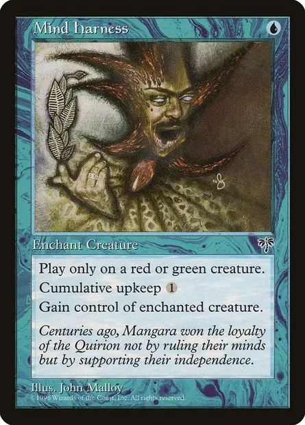 Mind Harness, Magic card MIR 78 — Mirage set