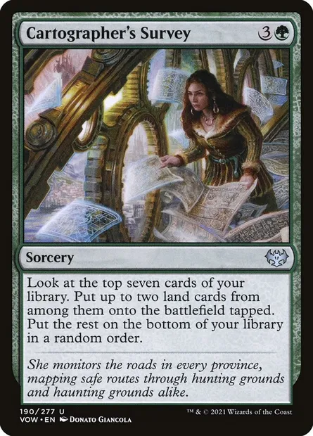 Cartographer's Survey, Magic card VOW 190 — Innistrad: Crimson Vow set