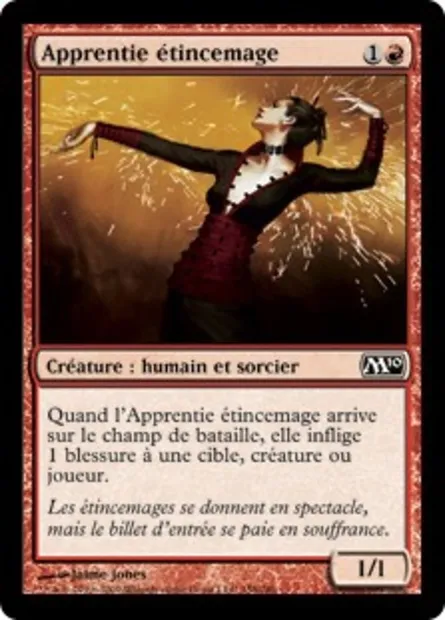 Apprentie étincemage, carte Magic M10 158 — extension Magic 2010
