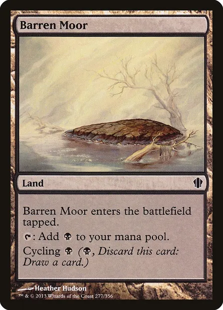 Barren Moor, Magic card C13 277 — Commander 2013 set