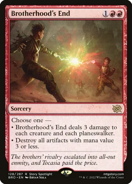 Brotherhood's End, Magic card BRO 128 — The Brothers' War set