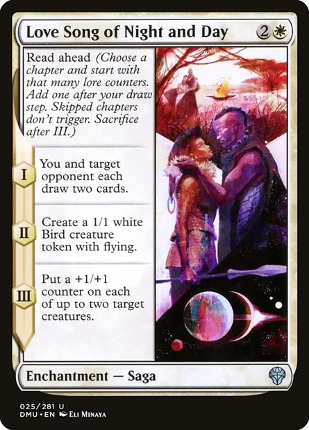 Love Song of Night and Day, Magic card DMU 25 — Dominaria United set