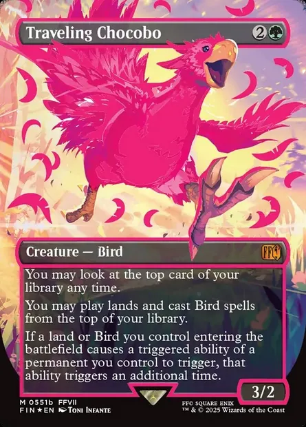 Chocobo voyageur, carte Magic FIN 551b — extension Final Fantasy