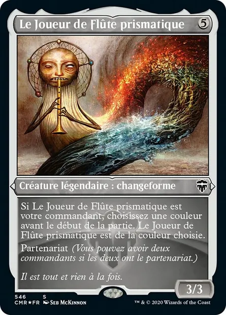 Le Joueur de Flûte prismatique, carte Magic CMR 546 — extension Commander Legends