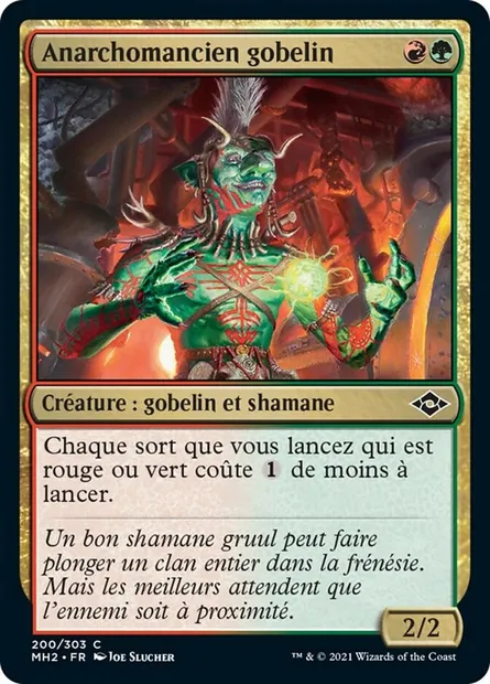 Anarchomancien gobelin, carte Magic MH2 200 — extension Horizons du Modern 2