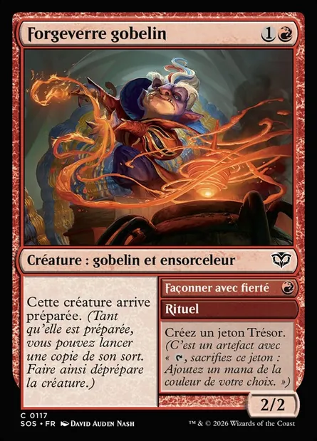 Forgeverre gobelin // Craft with Pride, carte Magic SOS 117 — extension Secrets of Strixhaven