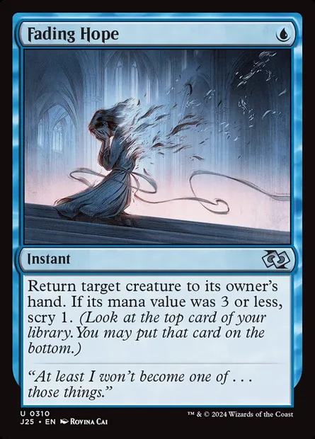 Fading Hope, Magic card J25 310 — Foundations Jumpstart set