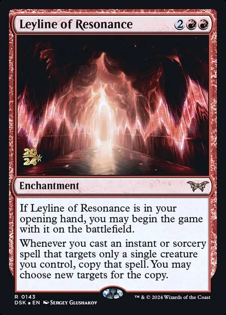 Leyline of Resonance, Magic card PDSK 143s — Duskmourn: House of Horror Promos set