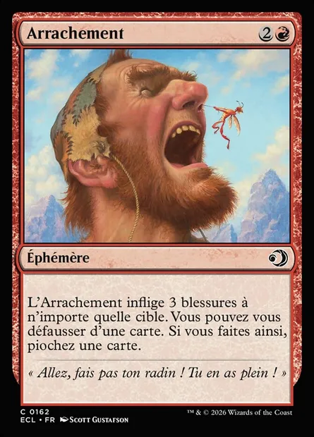Arrachement, carte Magic ECL 162 — extension Lorwyn Eclipsed