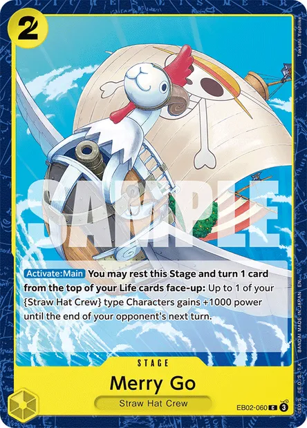 Merry Go, One Piece card EB02-060 — Anime 25th Collection set
