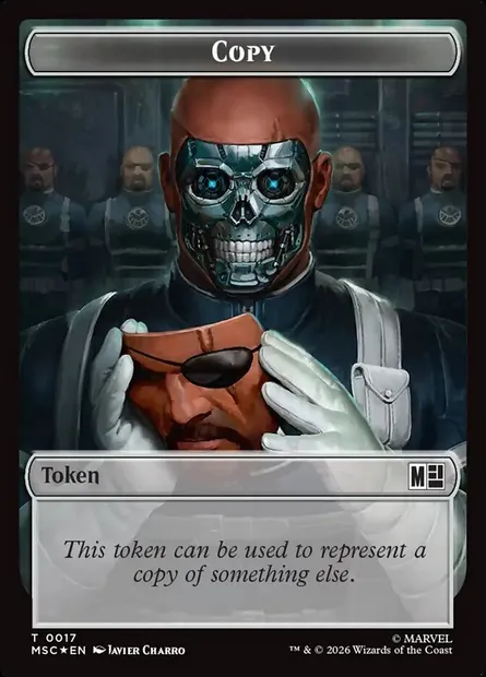 Copy, carte Magic TMSC 17 — extension Marvel Super Heroes Commander Tokens
